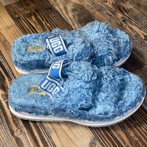 UGG Fluff Sugar Blue Sandals